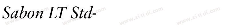 Sabon LT Std字体转换
